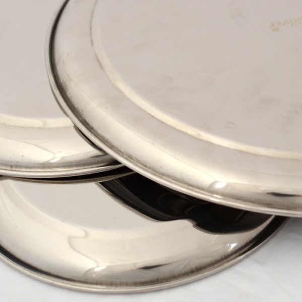 Stainless Steel round plate steel luxe