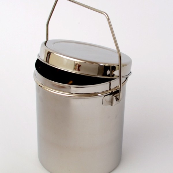 compost bin, stainless steel