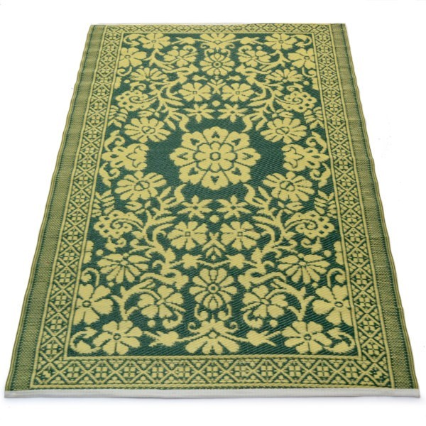 ca. 120x180cm plastic carpet 120x180 cm rolled, floral