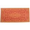 Plastik- Teppich 90x180 cm gerollt floral, rot/gelb