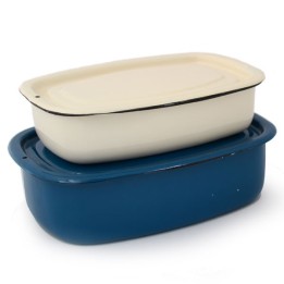 Enamel storage box enamel