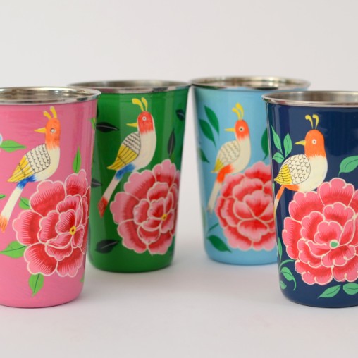 tumbler stainless steel painted, L