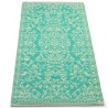 Plastik- Teppich 60x120 cm floral, türkis