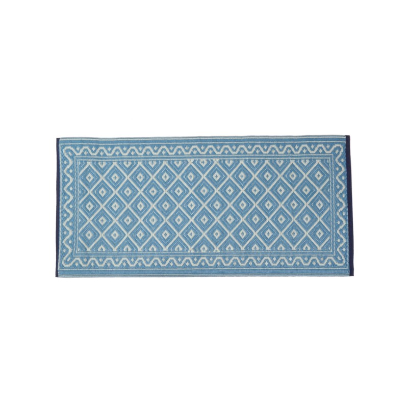 Plastik- Teppich 60x120 cm Raute, blau