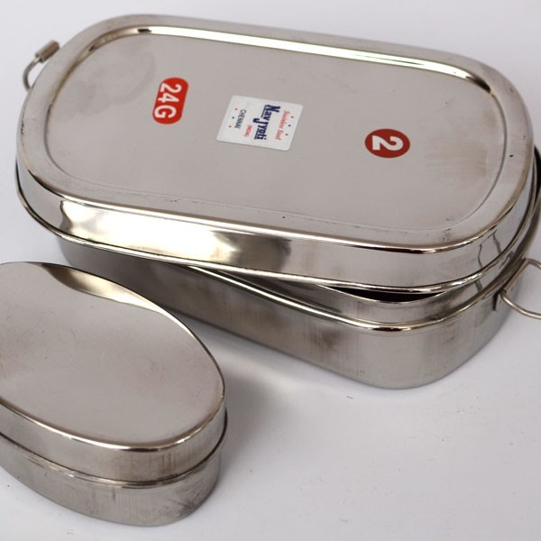 Lunchbox Edelstahl, eckig