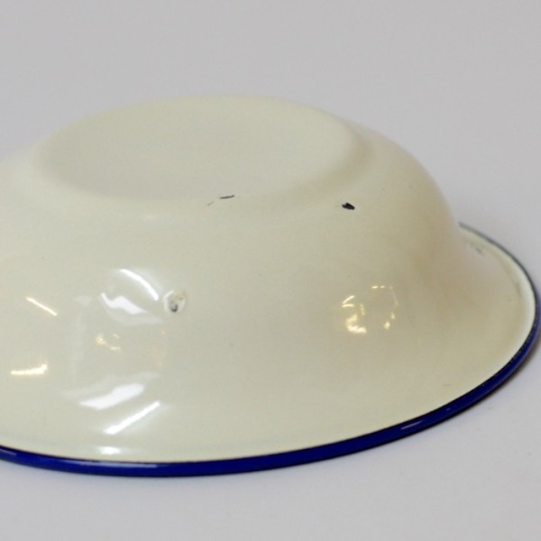 2 St. Emaille- Schüssel 10cm, flach