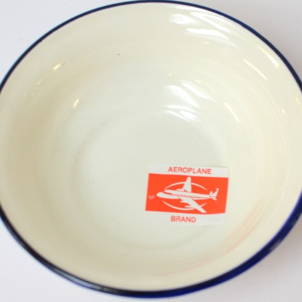 2 St. Emaille- Schüssel 10cm, flach