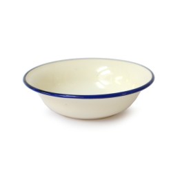2 St. Emaille- Schüssel 10cm, flach