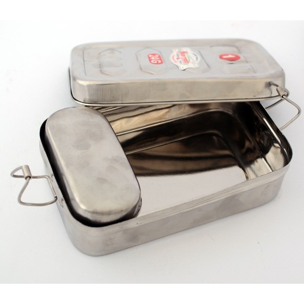 Lunchbox Edelstahl, eckig