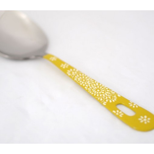 serving spoon, painted