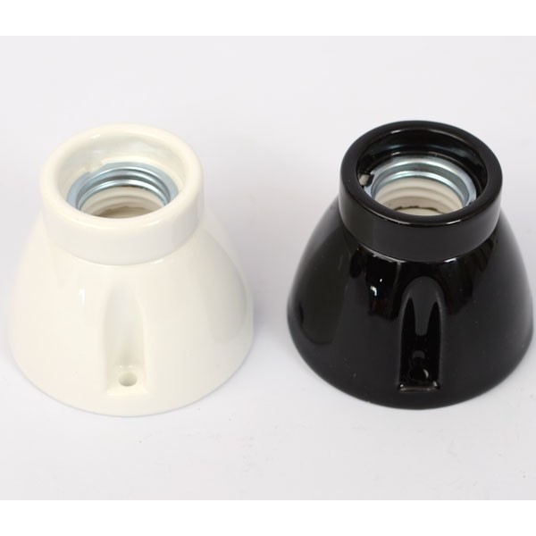 bulb holder E27, porcelain