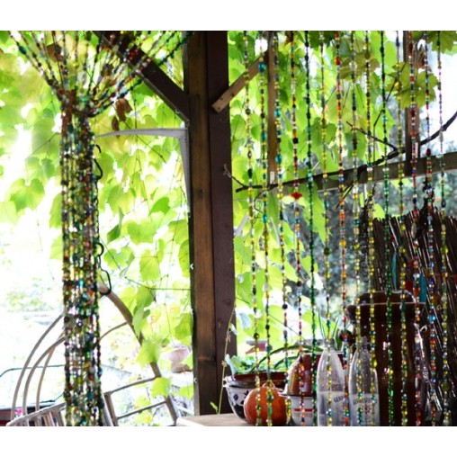 Vorhang aus Glas-Perlen