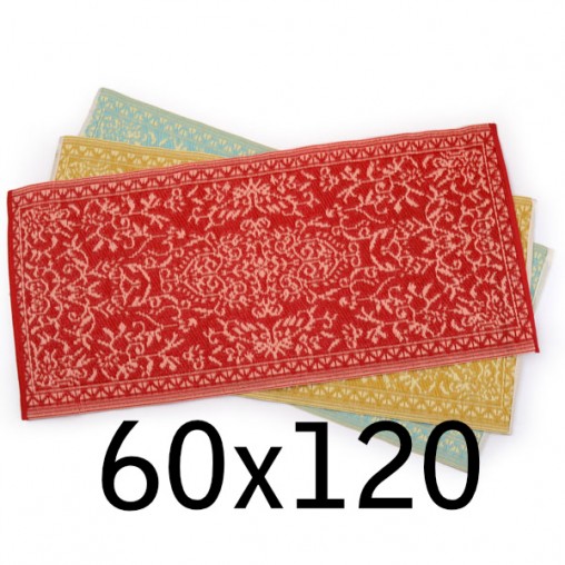 plastic carpet 60x125 cm, floral 1