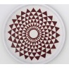 tray round painted, L