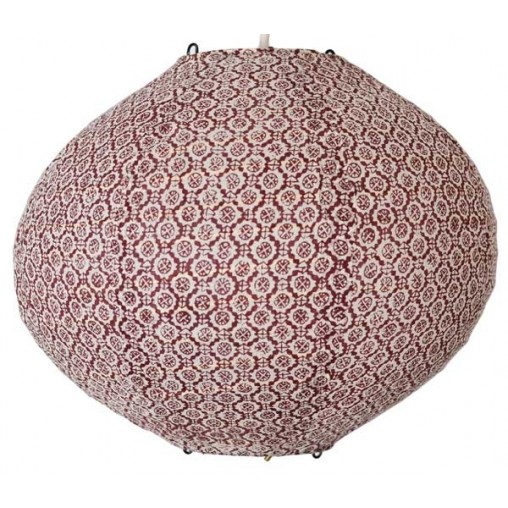 lampshade blockprint round