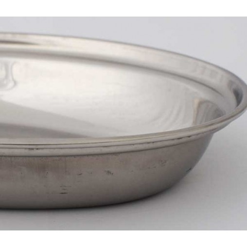 bowl stainless steel, oval
