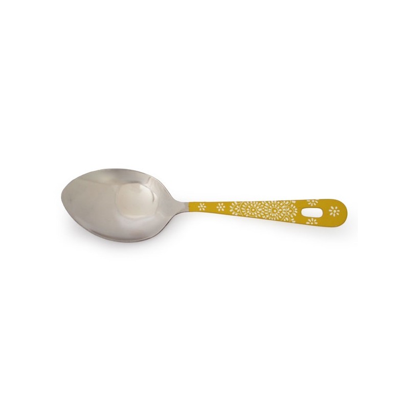 serving spoon, painted